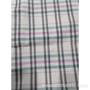 Rayon Nylon Spandex Bengaline yarn dyed check pattern fabric